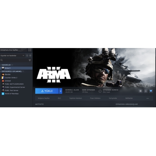  ARMA 3 GARANTİLİ HESAP